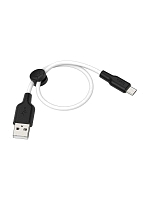 Кабель HOCO MicroUSB X21 PLUS 0.25М черно-белый